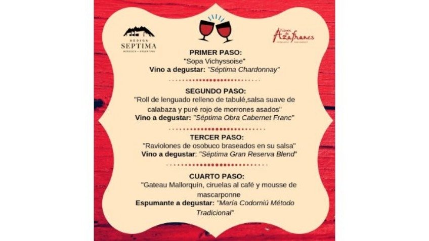 Degustación por pasos con Bodegas Séptima